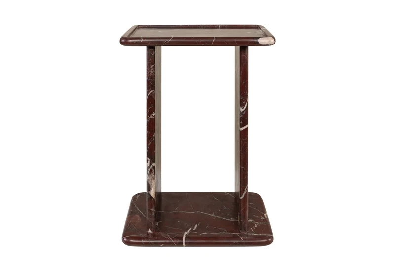 Table d'appoint en marbre rosso levanto foncé 30,5x23x41,5cm Selwyn - versmissen