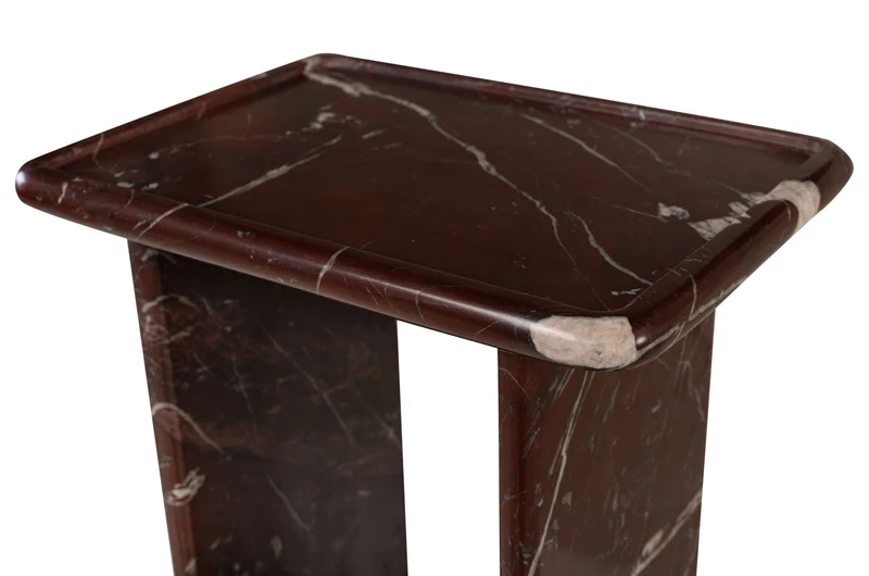 Table d'appoint en marbre rosso levanto foncé 30,5x23x41,5cm Selwyn - versmissen