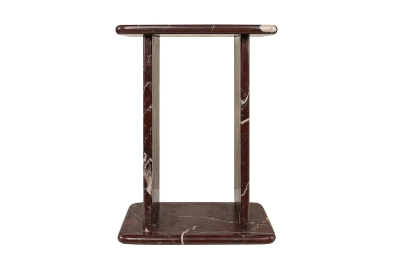 Table d'appoint en marbre rosso levanto foncé 30,5x23x41,5cm Selwyn - versmissen