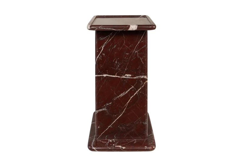 Table d'appoint en marbre rosso levanto foncé 30,5x23x41,5cm Selwyn - versmissen