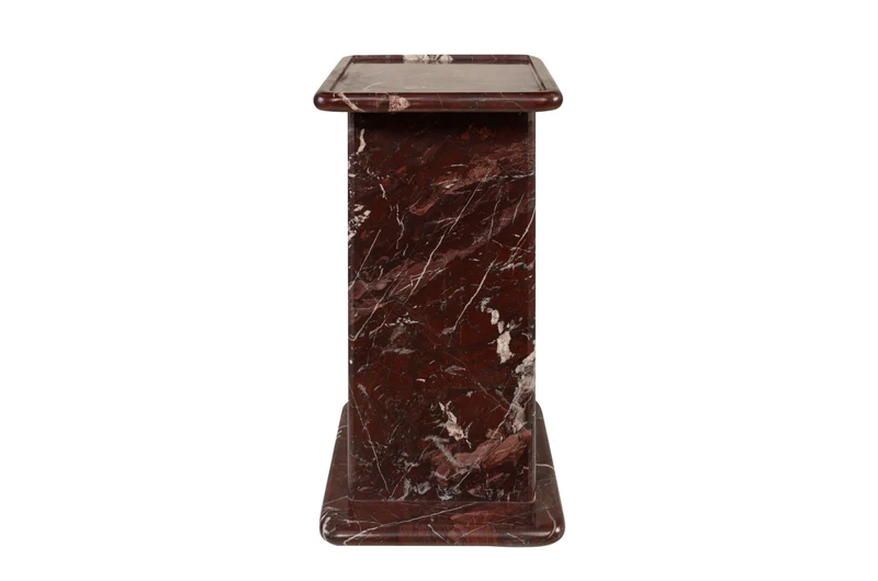 Table d'appoint en marbre rosso levanto foncé 30,5x23x41,5cm Selwyn - versmissen