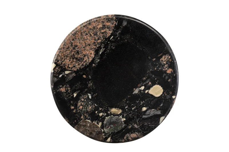 Table d'appoint en marbre de norvigo noir 38x50,5cm Arden - Versmissen