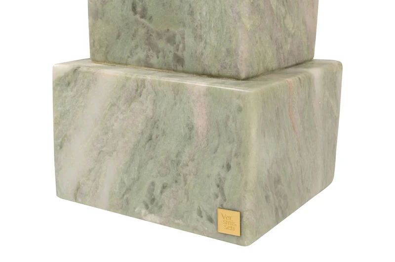 Table d'appoint en marbre vert clair 30,5x48,5cm Arden - Versmissen
