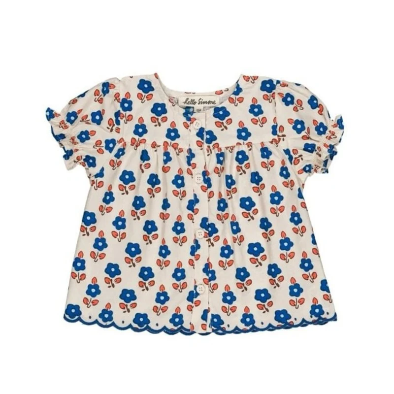 LANA BABY BLOUSE - SABLET BLUE