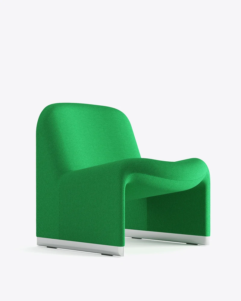 Fauteuil en tissu vert Alky - Anonima Castelli