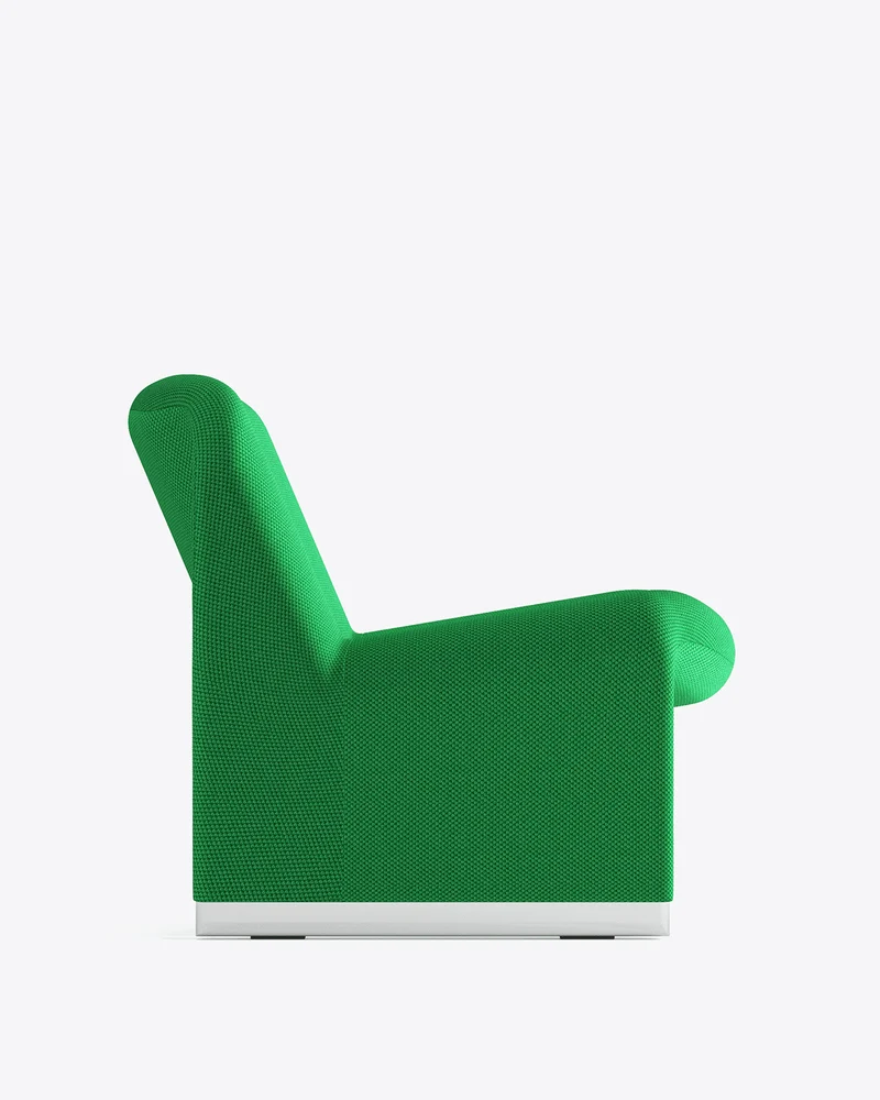 Fauteuil en tissu vert Alky - Anonima Castelli
