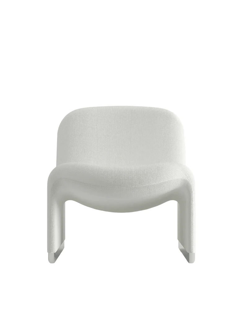 Fauteuil en tissu blanc Alky - Anonima Castelli