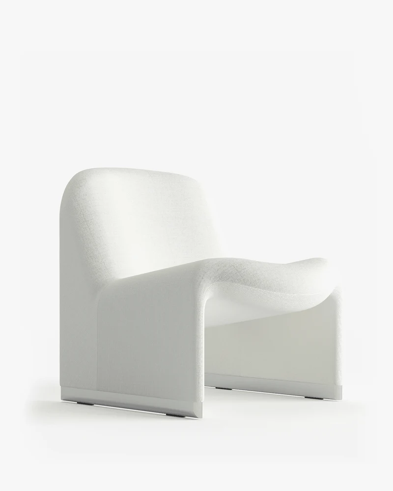 Fauteuil en tissu blanc Alky - Anonima Castelli