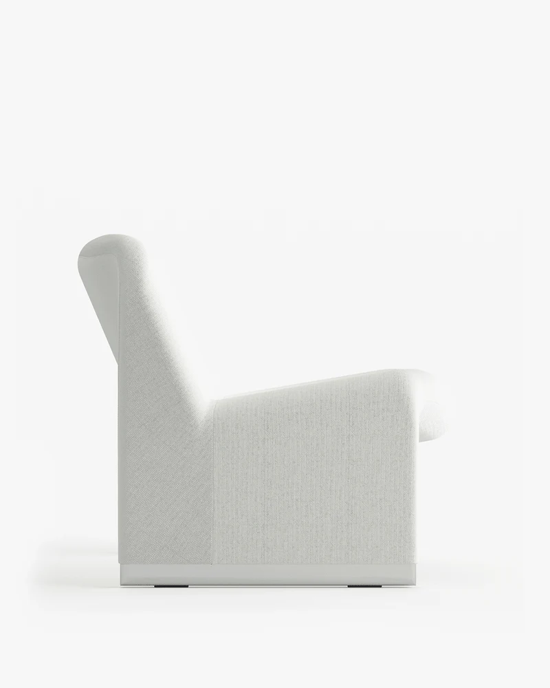 Fauteuil en tissu blanc Alky - Anonima Castelli