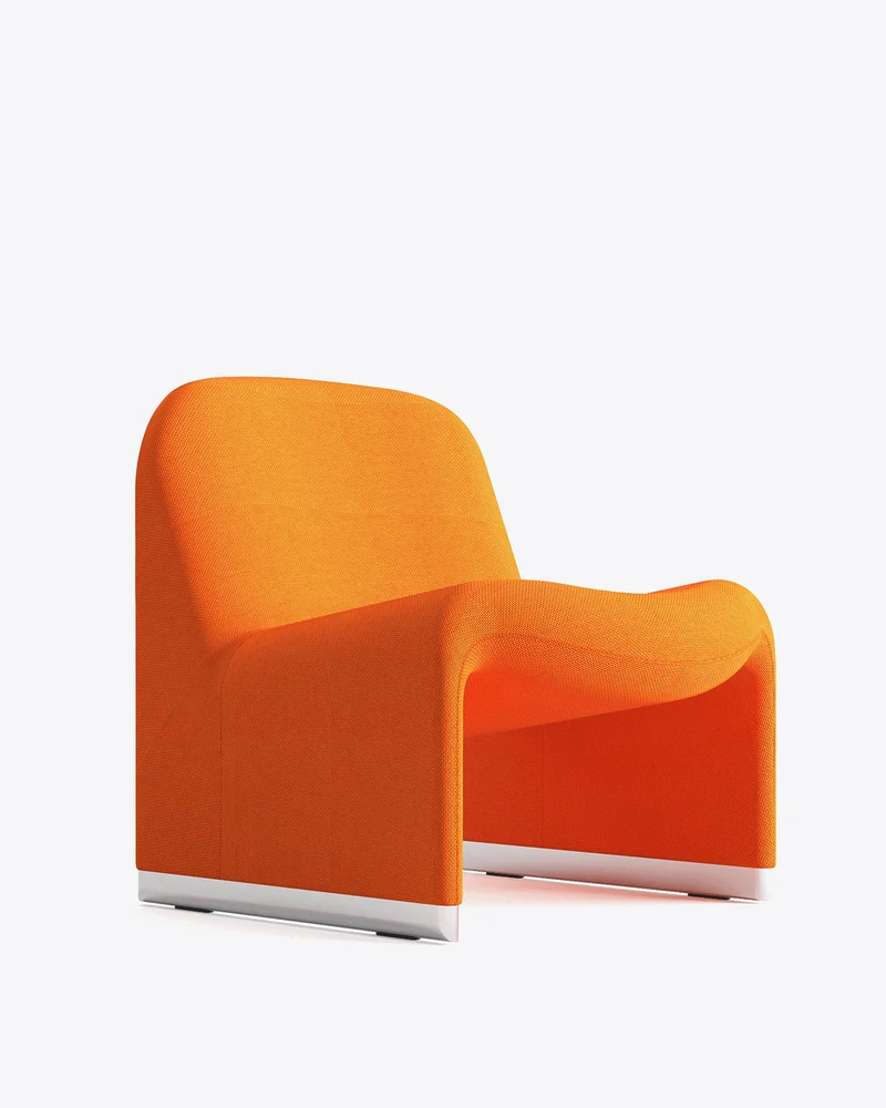 Fauteuil en tissu orange Alky - Anonima Castelli