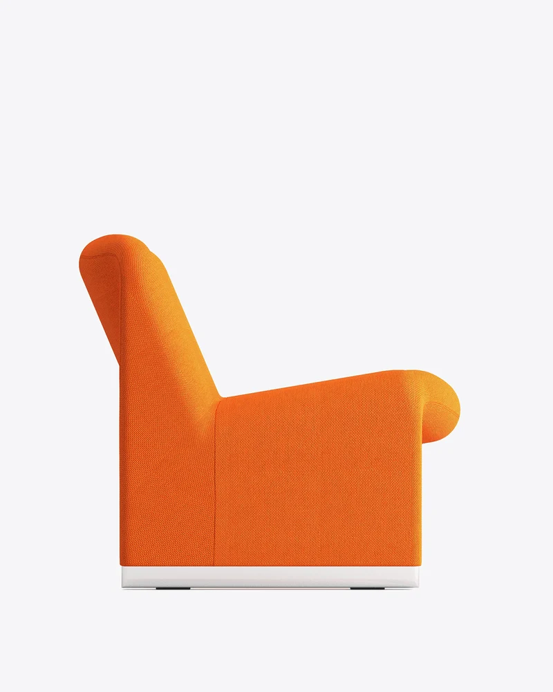 Fauteuil en tissu orange Alky - Anonima Castelli