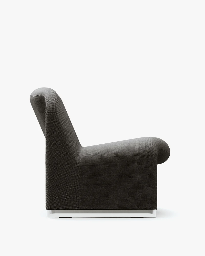 Fauteuil en tissu noir Alky - Anonima Castelli