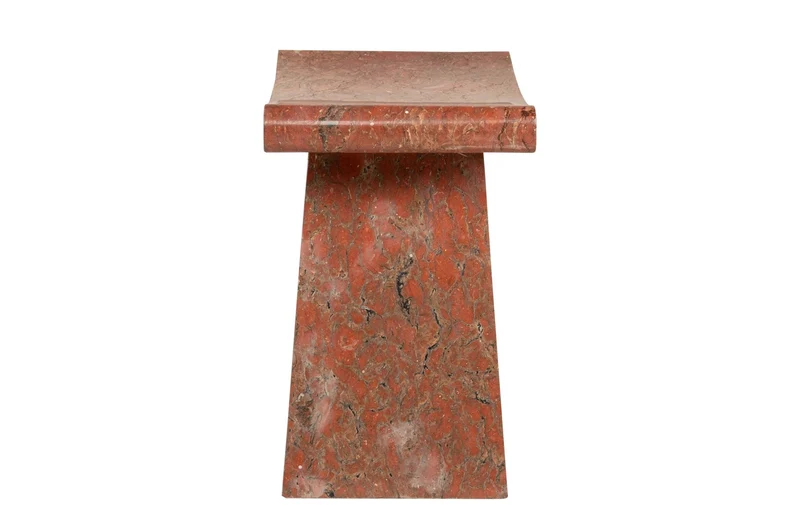 Tabouret en marbre java rosso 50x30x45cm Sam - Versmissen