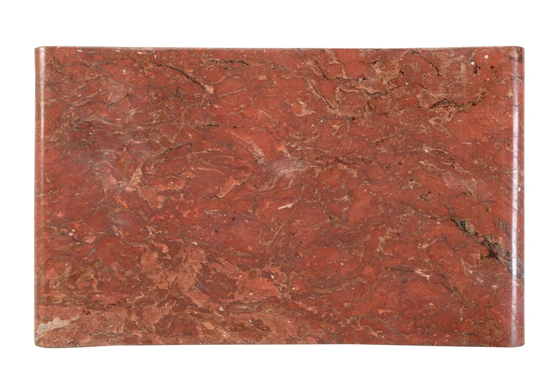 Tabouret en marbre java rosso 50x30x45cm Sam - Versmissen