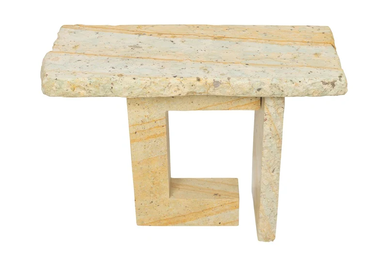 Table d'appoint en pierre verte 76x30x55cm Sam - Versmissen