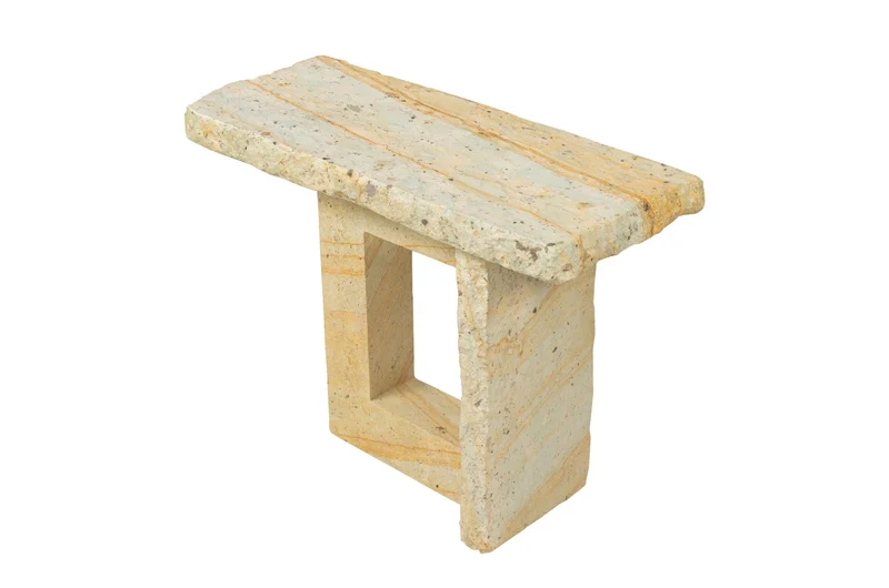 Table d'appoint en pierre verte 76x30x55cm Sam - Versmissen