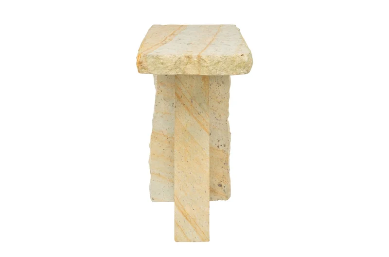 Table d'appoint en pierre verte 76x30x55cm Sam - Versmissen