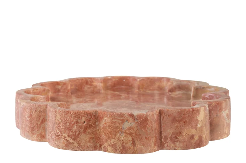 Plateau en marbre rose de kalipare 25x4cm Sam - Versmissen