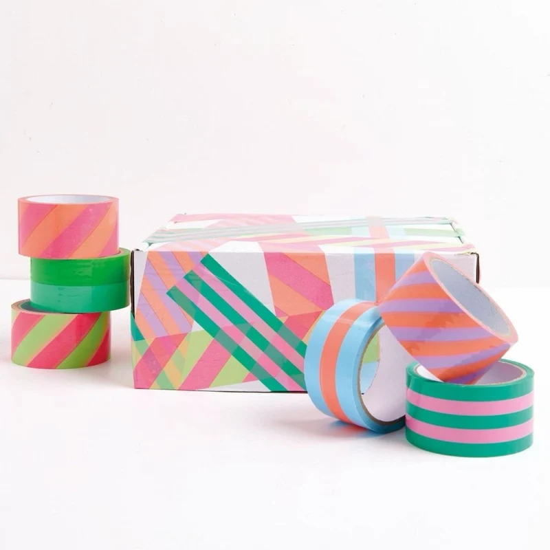 PARCEL TAPE - PINK/GREEN