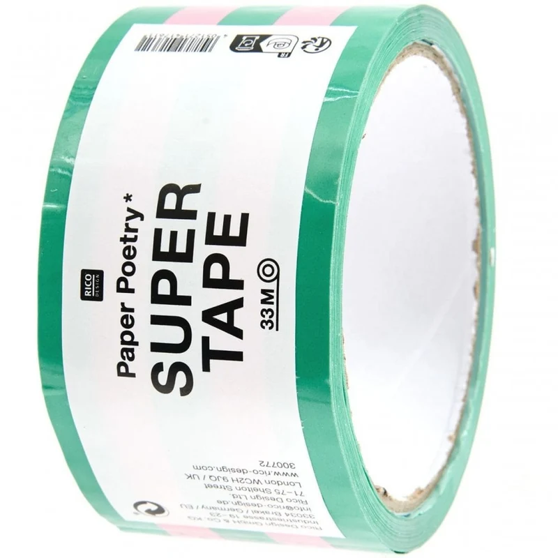 PARCEL TAPE - PINK/GREEN