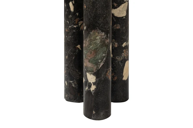 Table d'appoint en marbre de norvigo noir 30,5x43cm Charlie - Versmissen