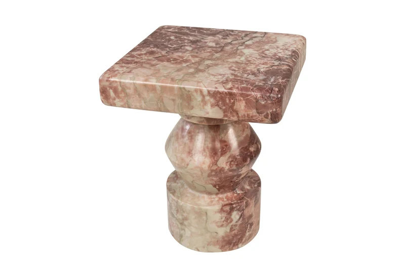 Table d'appoint en marbre rose 30,5x37cm Ghia - Versmissen