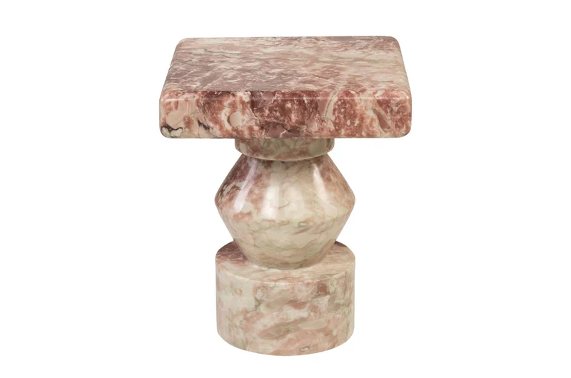 Table d'appoint en marbre rose 30,5x37cm Ghia - Versmissen