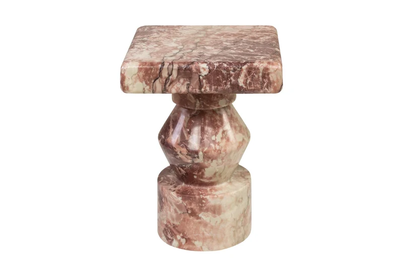 Table d'appoint en marbre rose 30,5x37cm Ghia - Versmissen