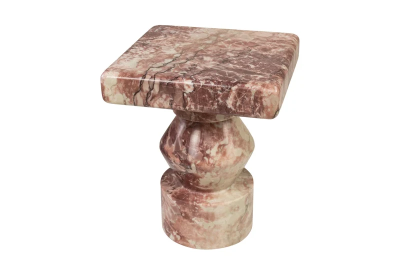 Table d'appoint en marbre rose 30,5x37cm Ghia - Versmissen