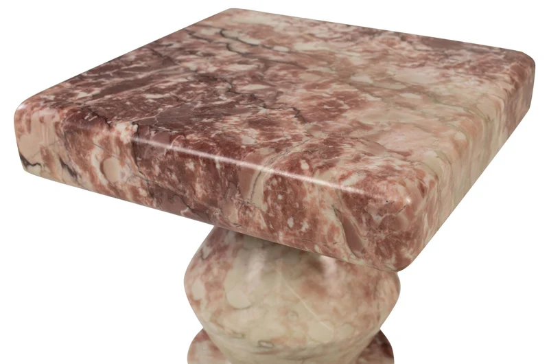Table d'appoint en marbre rose 30,5x37cm Ghia - Versmissen