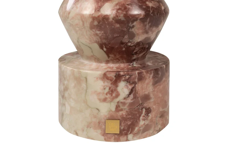Table d'appoint en marbre rose 30,5x37cm Ghia - Versmissen