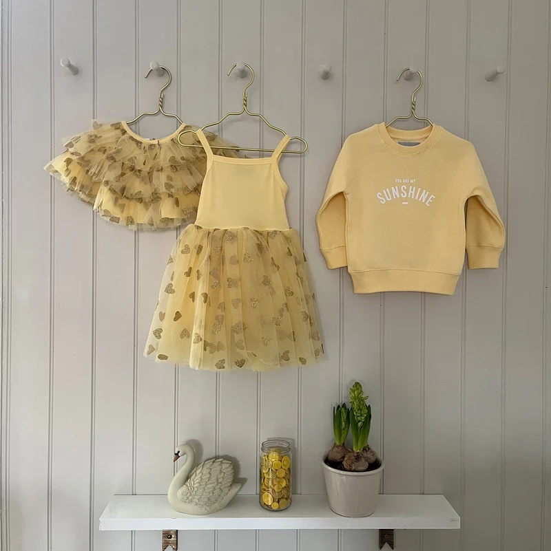 GLITTER HEART DRESS
