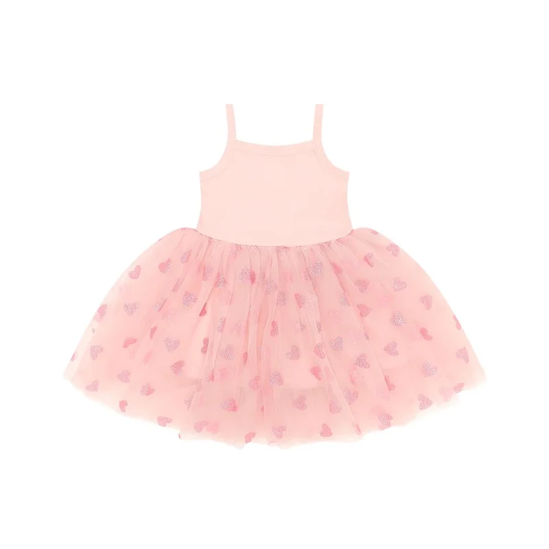 GLITTER HEART DRESS