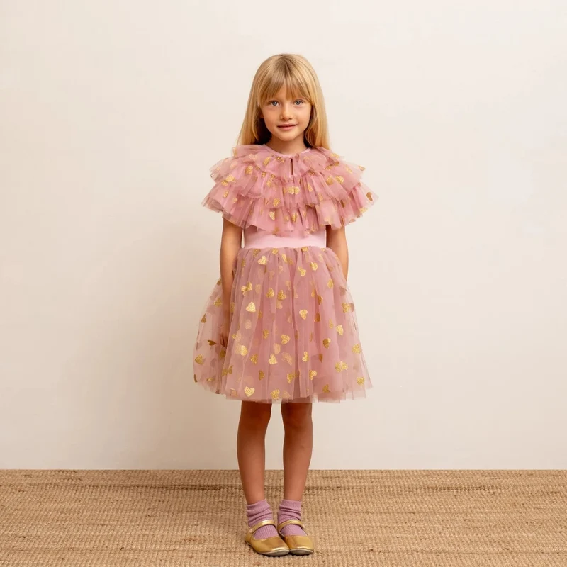 GLITTER HEART DRESS