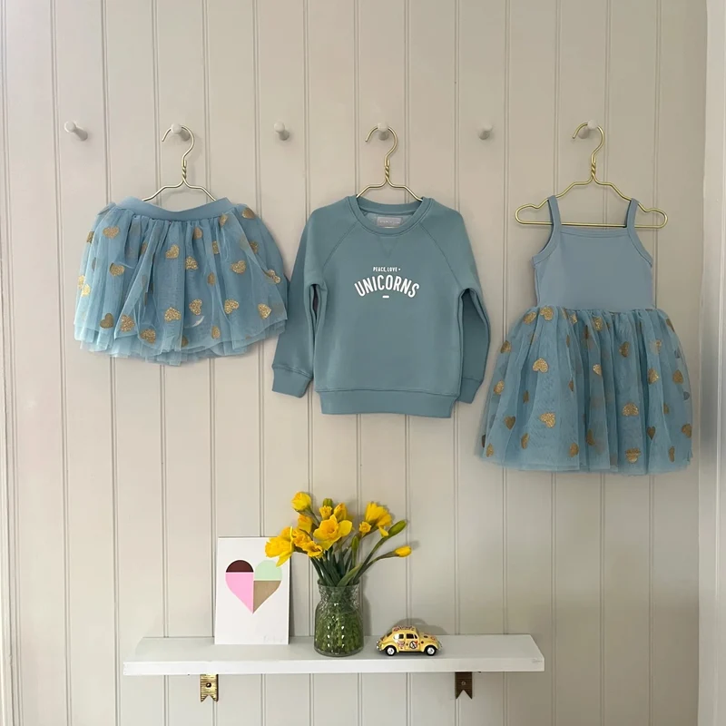 GLITTER HEART DRESS