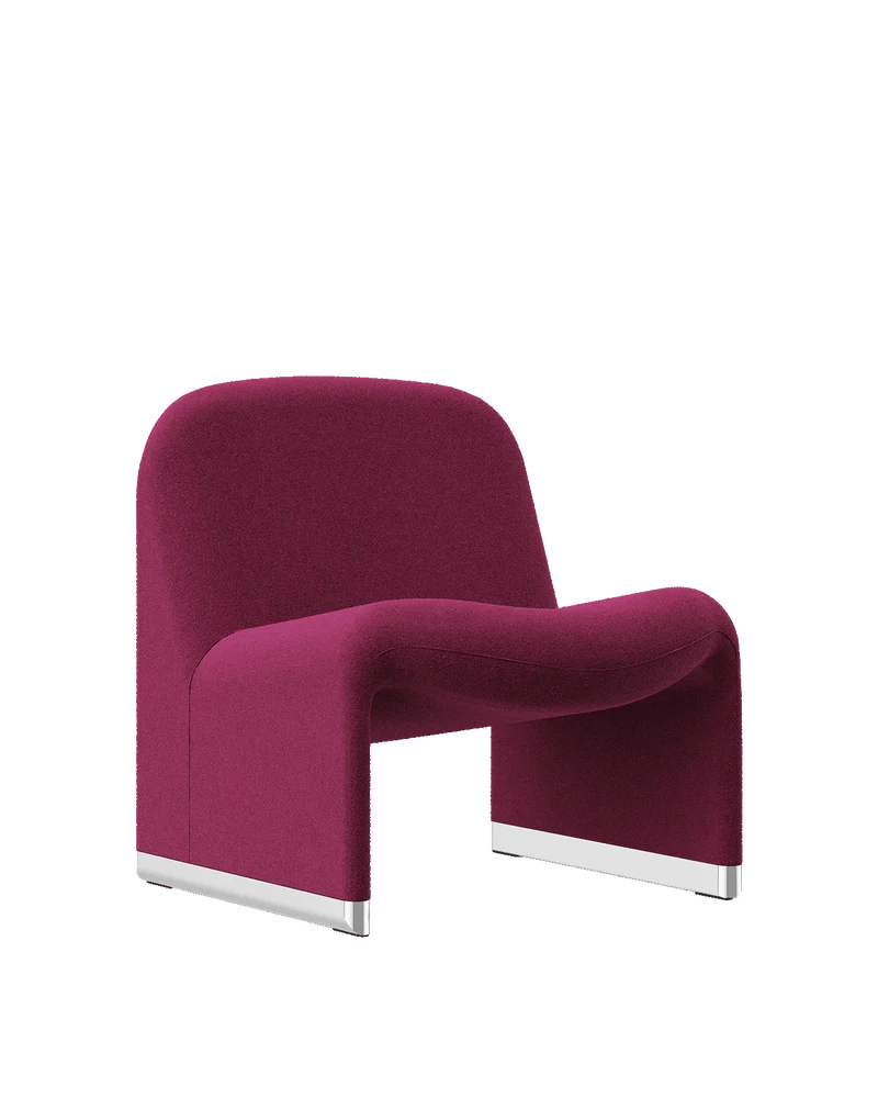 Fauteuil en laine vierge rose magenta Alky - Anonima Castelli