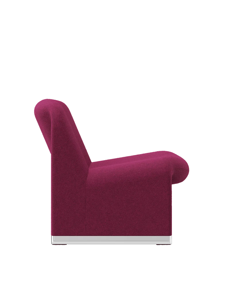 Fauteuil en laine vierge rose magenta Alky - Anonima Castelli
