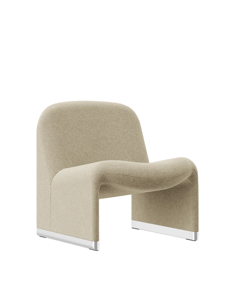 Fauteuil en laine vierge beige Alky - Anonima Castelli