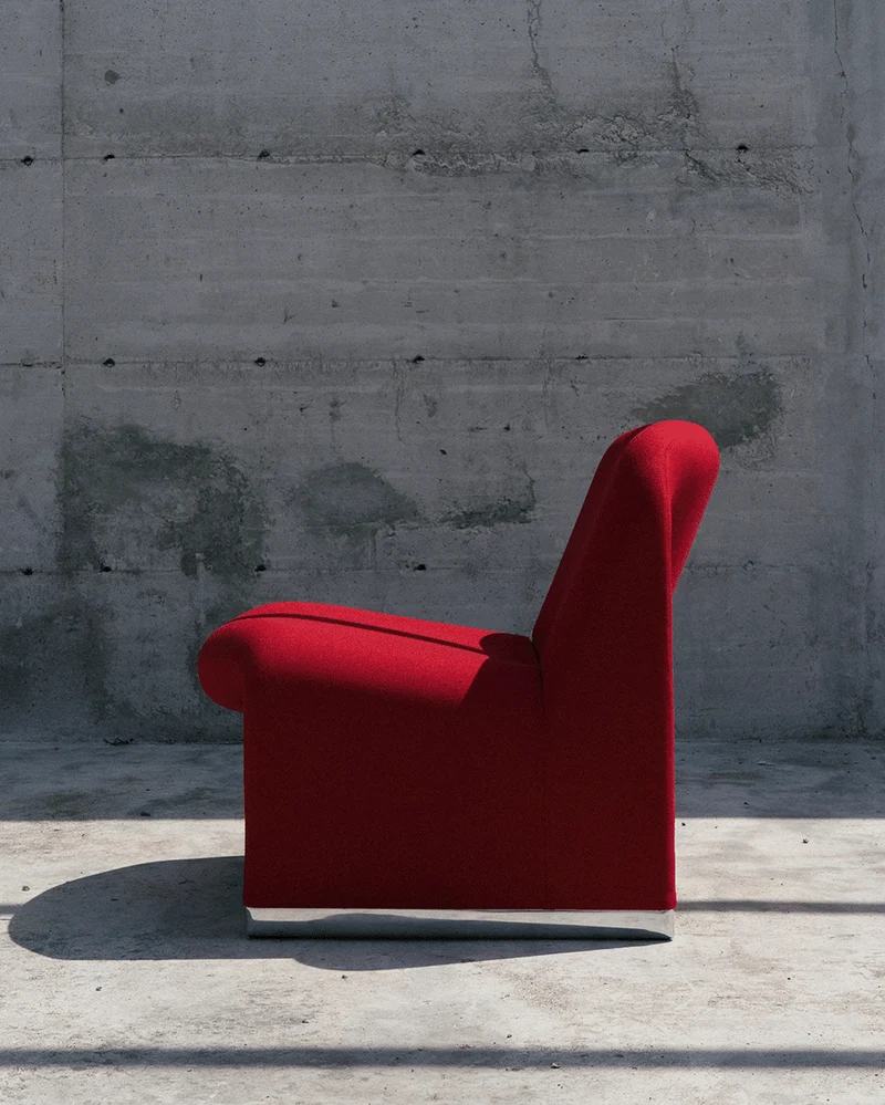 Fauteuil en laine vierge beige Alky - Anonima Castelli
