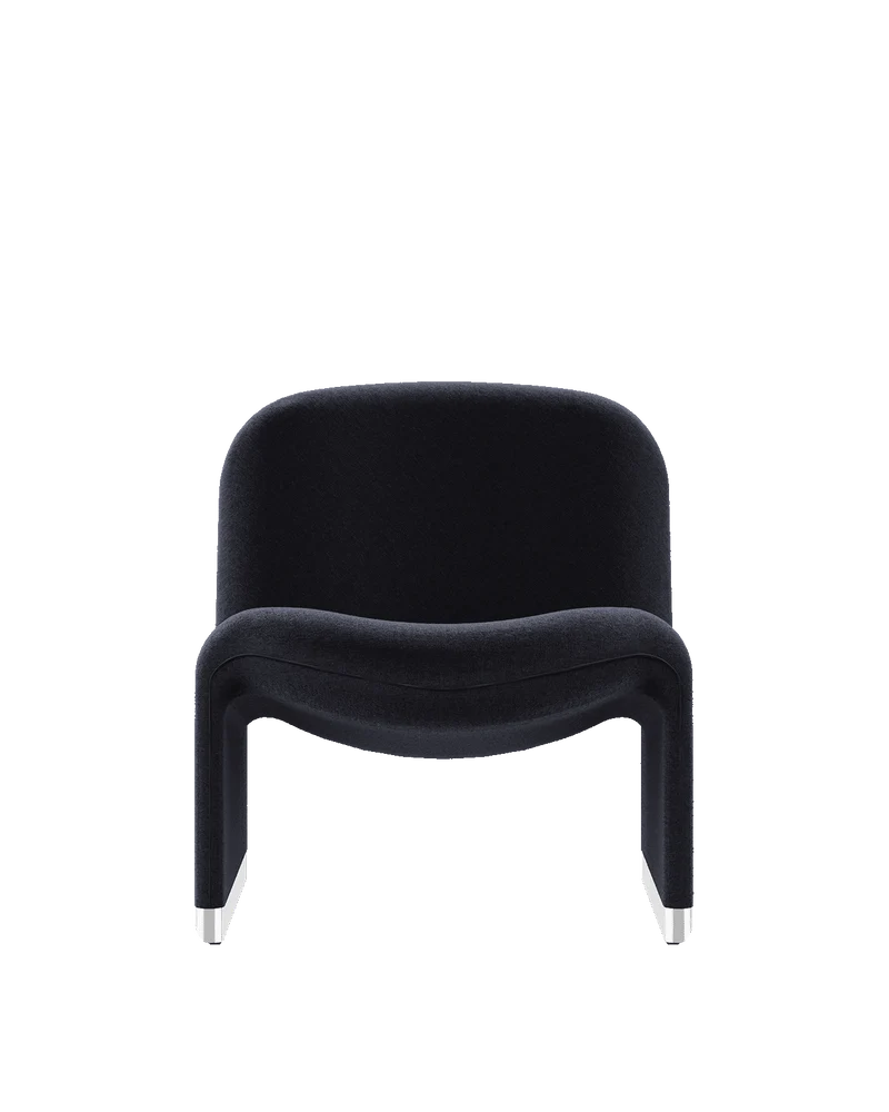 Fauteuil en velours gris foncé Alky - Anonima Castelli