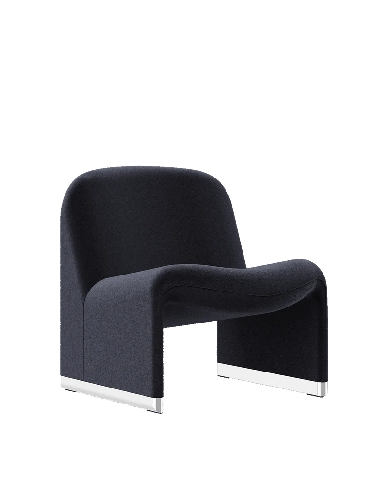 Fauteuil en velours gris foncé Alky - Anonima Castelli