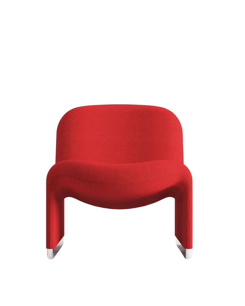 Fauteuil en tissu rouge Alky - Anonima Castelli
