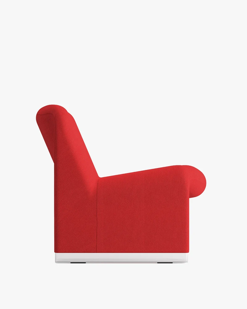Fauteuil en tissu rouge Alky - Anonima Castelli