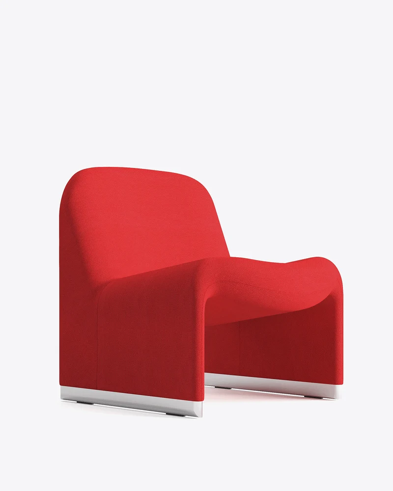 Fauteuil en tissu rouge Alky - Anonima Castelli