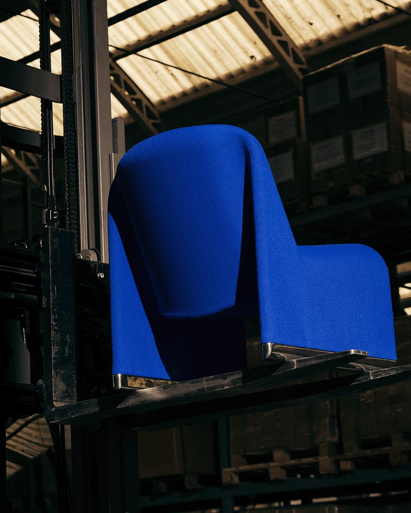 Fauteuil en tissu rouge Alky - Anonima Castelli