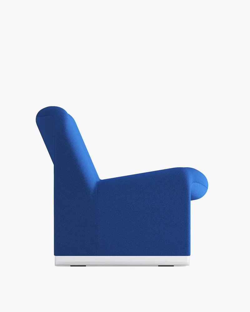 Fauteuil en tissu bleu Alky - Anonima Castelli