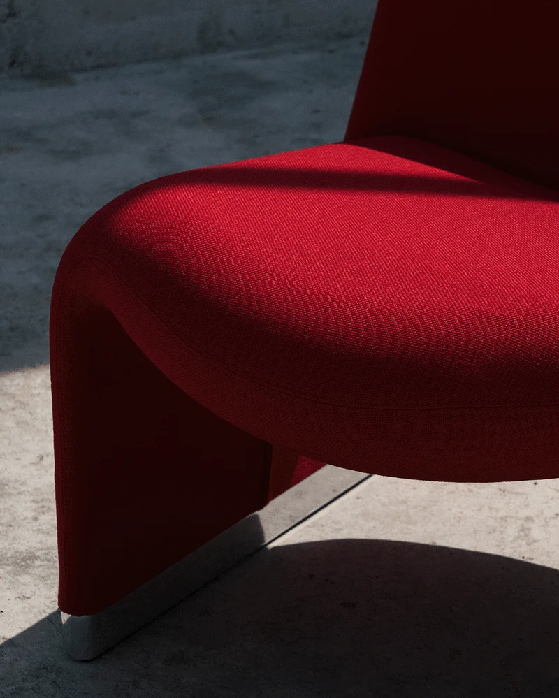 Fauteuil en tissu bleu Alky - Anonima Castelli