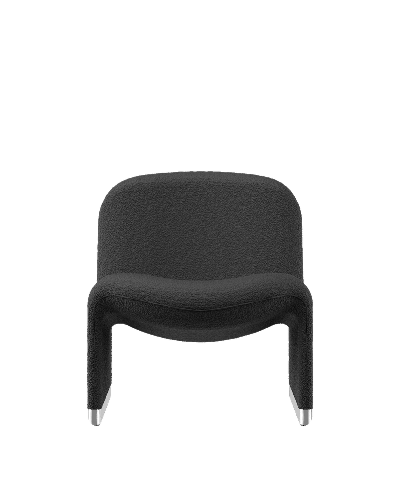 Fauteuil en laine bouclé gris foncé Alky - Anonima Castelli