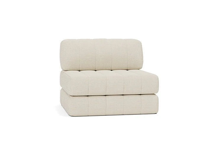 Fauteuil convertible en polyester recyclé ivoire 104x77cm Cozypad - Innovation living