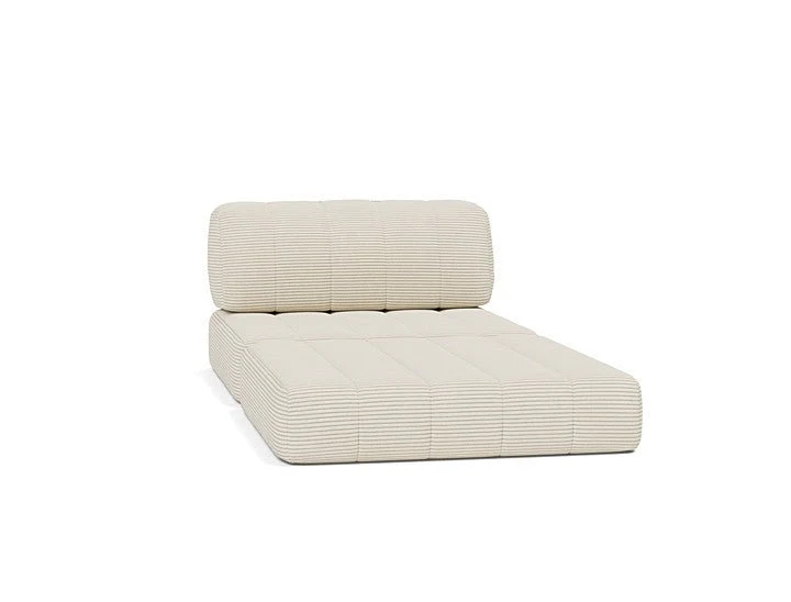 Fauteuil convertible en polyester recyclé ivoire 104x77cm Cozypad - Innovation living